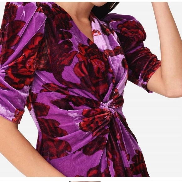 RHODE,  Leanna Dress‎ in Camellia Vine Crocus, Size Large - Picture 2 of 13